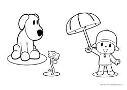 Pocoyo desenho para colorir 09 e 10