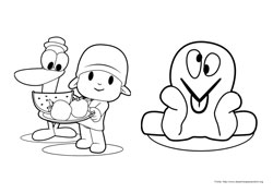 Pocoyo desenho para colorir 11 e 12