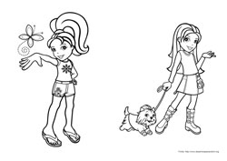 Polly Pocket desenho para colorir 01 e 02