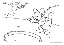 Pooh e o Elefante desenho para colorir 01