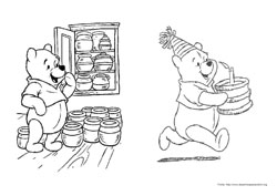 Pooh desenho para colorir 03 e 04