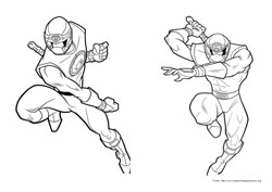 Power Rangers desenho para colorir 09 e 10