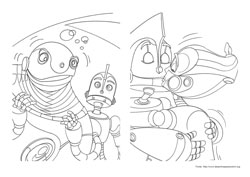 Robôs desenho para colorir 05 e 06
