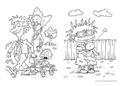 Rugrats - Os Anjinhos desenho para colorir 03 e 04