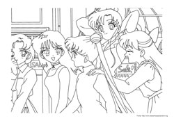 Sailor Moon desenho para colorir 08