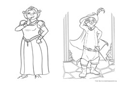 Shrek desenho para colorir 03 e 04