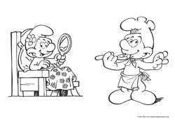 Smurfs desenho para colorir 03 e 04