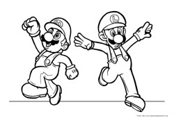 Super Mario Bros desenho para colorir 03