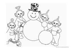 Teletubbies desenho para colorir 07