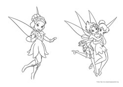 Tinker-Bell, O Mistério das Asas desenho para colorir 01 e 02