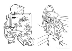 Toy Story desenho para colorir 09 e 10