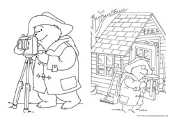 Um Urso Chamado Paddington desenho para colorir 04 e 05