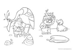 Up, Altas Aventuras desenho para colorir 06 e 07