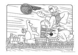 Wallace e Gromit desenho para colorir 06