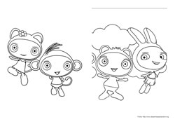 Waybuloo desenho para colorir 06 e 07