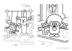 Wow Wow Wubbzy desenho para colorir 08 e 09