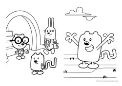 Wow Wow Wubbzy desenho para colorir 10 e 11