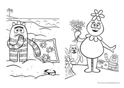 Yo Gabba Gabba desenho para colorir 05 e 06