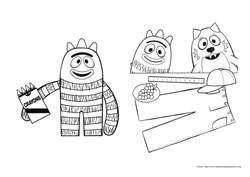 Yo Gabba Gabba desenho para colorir 07 e 08